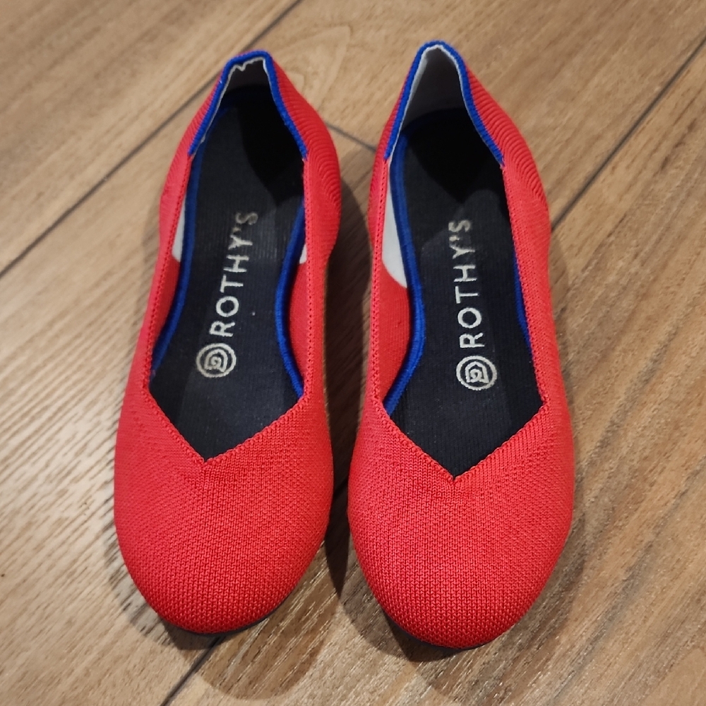 Rothy's Women's The Flat In Red